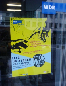 WDR Hoerwelten Gestaltung Plakat