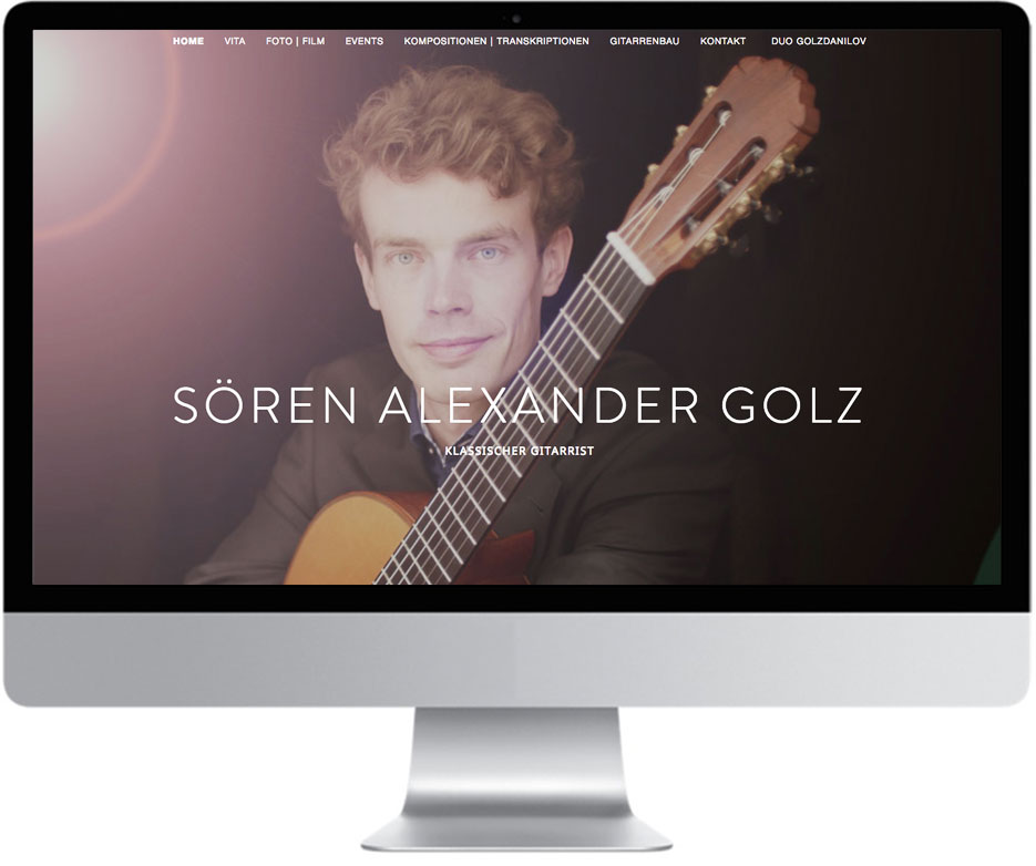 Website Gitarrist Sören Golz